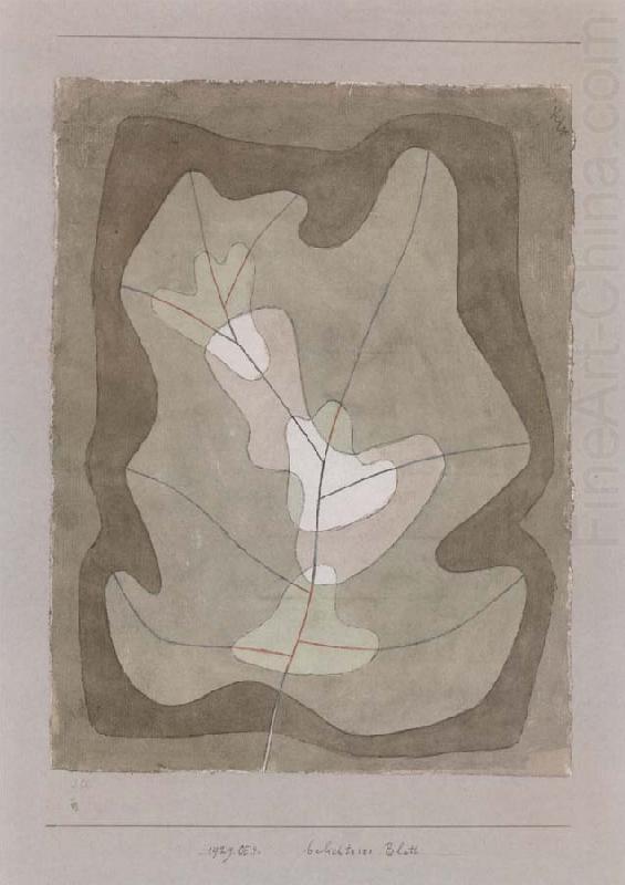 Paul Klee Illuminated leaf china oil painting image